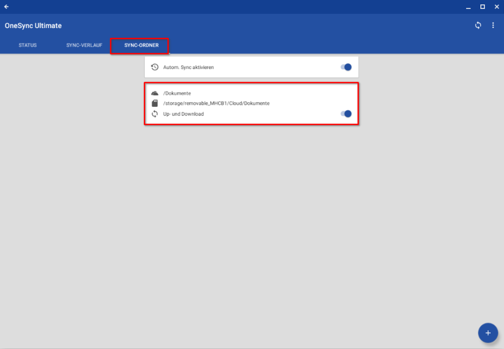 AutoSync for OneDrive unter Chrome OS einrichten Schritt 21