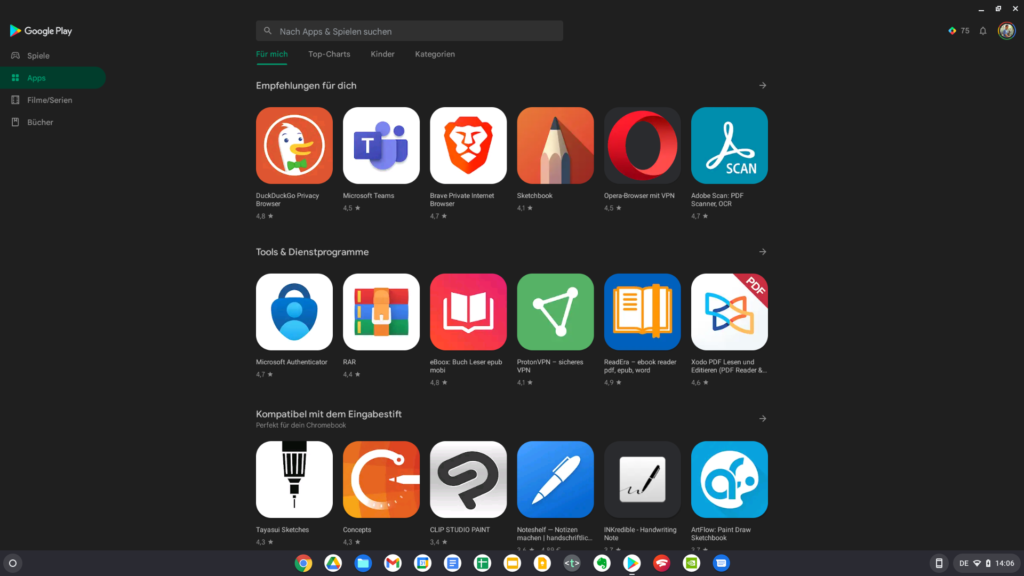 Android-Apps unter Chrome OS | Bild: cyldx.de